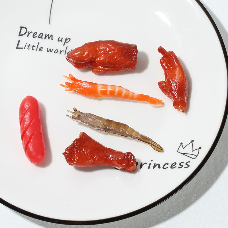 仿真PVC食玩  diy手工发饰头绳洞洞鞋钥匙扣奶油胶手机壳饰品配件