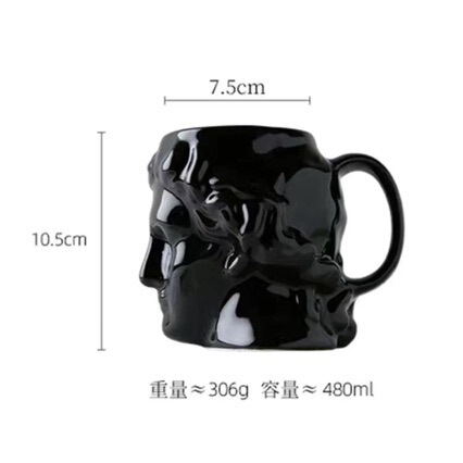 Apollo Art Coffee Mug from Northwest Europe, Creative Retro Literary Ceramic David Statue Mug Water Cup