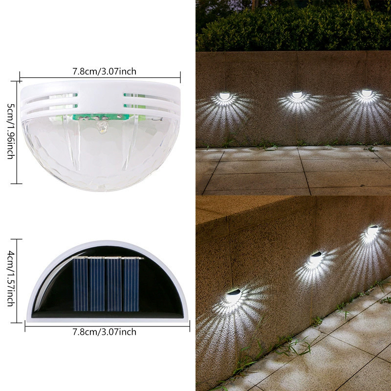 소형 1LED 반원형 벽등(화이트 쉘)