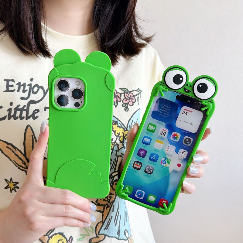 Cute Frog with Big Eyes and a Cute Back View, Suitable for iPhone 17, Apple 16, 14/15 Pro Max Phone Case, Anti-Drop 13 Cute Frog with Big Eyes and a Cute Back View, Suitable for iPhone 17, Apple 16, 14/15 Pro Max Phone Case, Anti-Drop 13