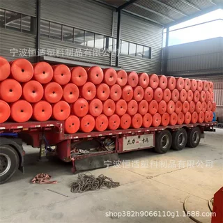 恒适400*1000一体式拦污浮体PE材质抗老化塑料当垃圾浮漂定做