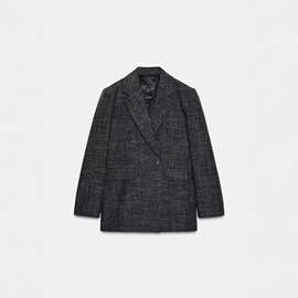 跨境欧美风速卖通爆款外贸女装批发Z系列羊毛混纺直裁西装外套