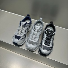 厚底老爹鞋女2025夏季新款女鞋网面透气休闲运动鞋真皮百搭阿甘鞋