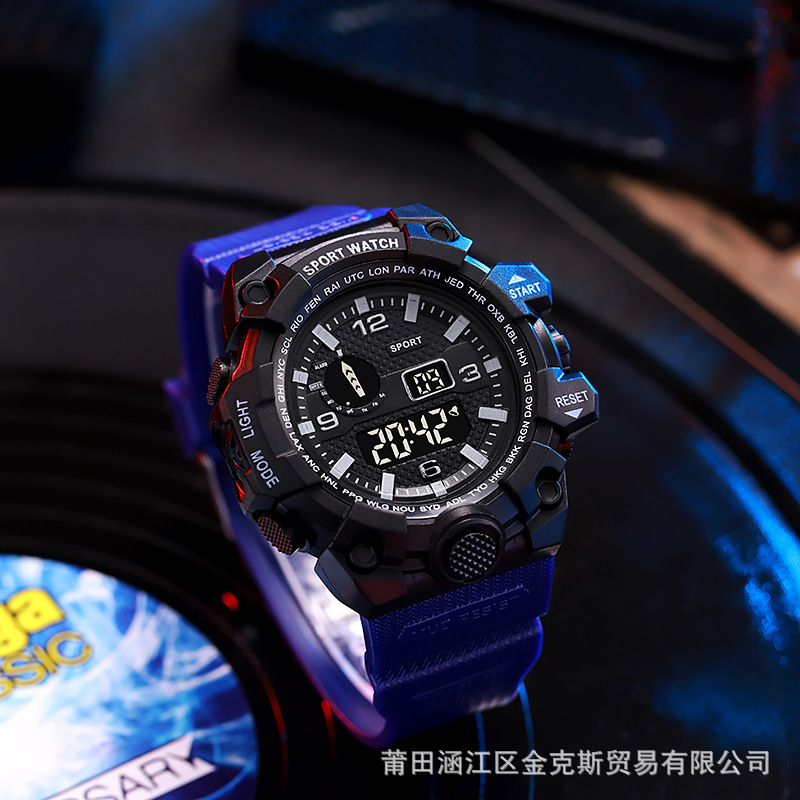 Hot sale wholesale Amazon popular multi-functional outdoor men's electronic watch male and female students running sports watch