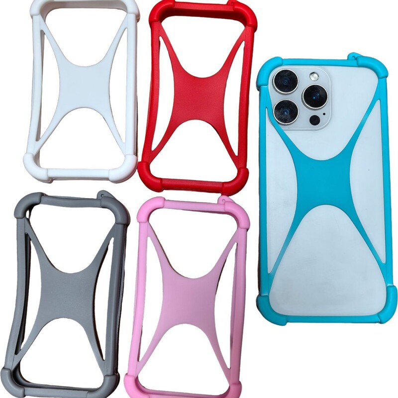 New lanyard universal silicone anti-knock mobile phone case domestic soft rubber frame mobile phone case in stock