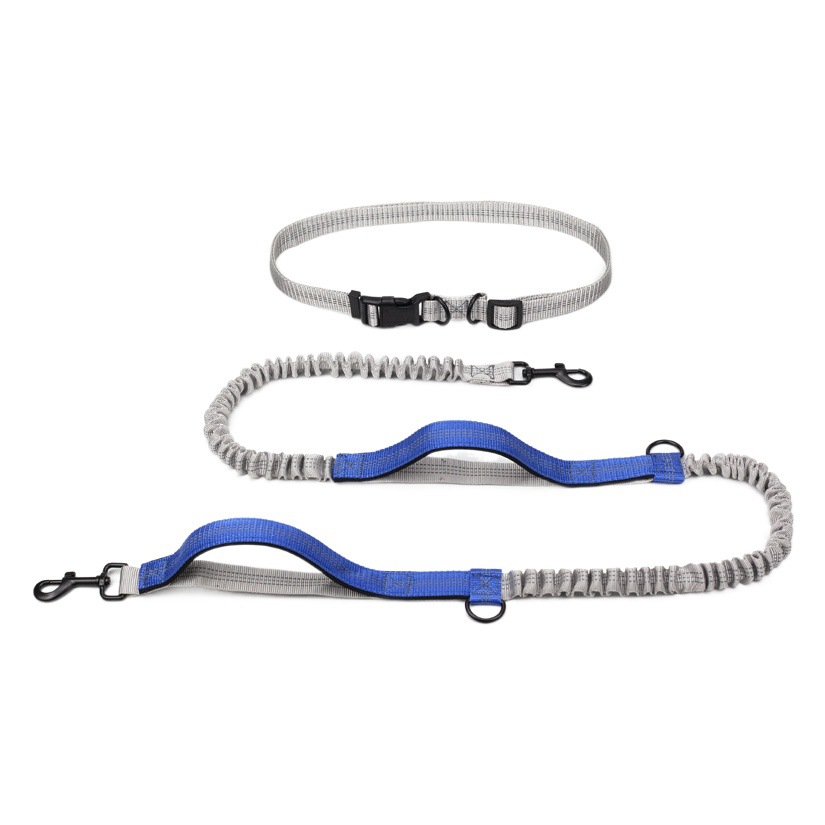 Amazon correa para mascotas al aire libre corriendo reflectante doble correa de perro retráctil correa de cadena de perro suministros para mascotas