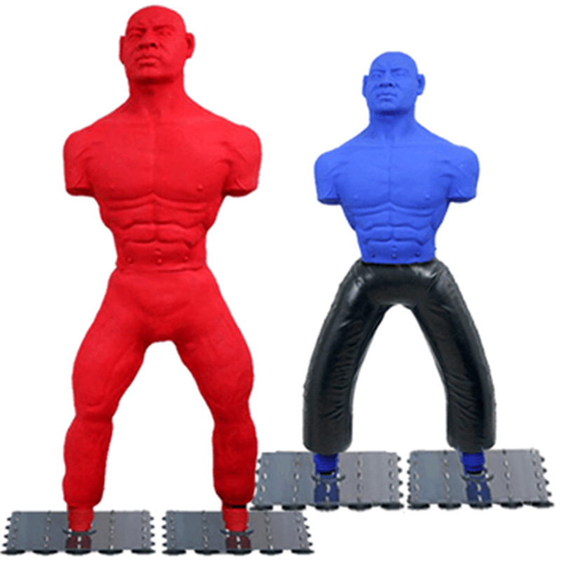 Silicone Human-Shaped Boxing Dummy for Training, Professional Martial Arts and Sanda Standing Punching Bag, Non-Falling Model for Home Use