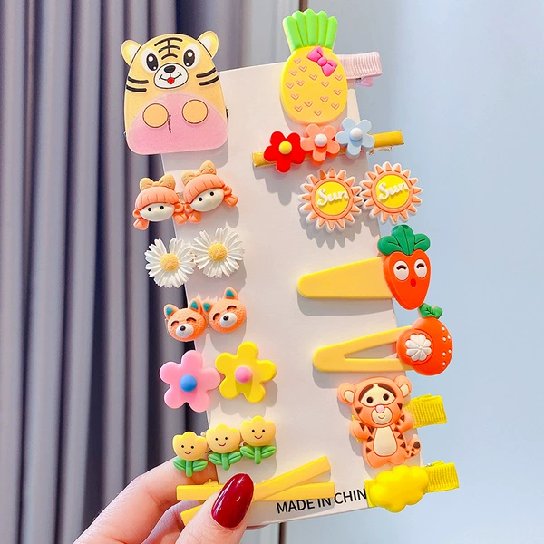 7#Pineapple Little Tiger-14 pieces of paperless card