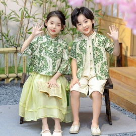 童汉服;童套装;儿童表演服