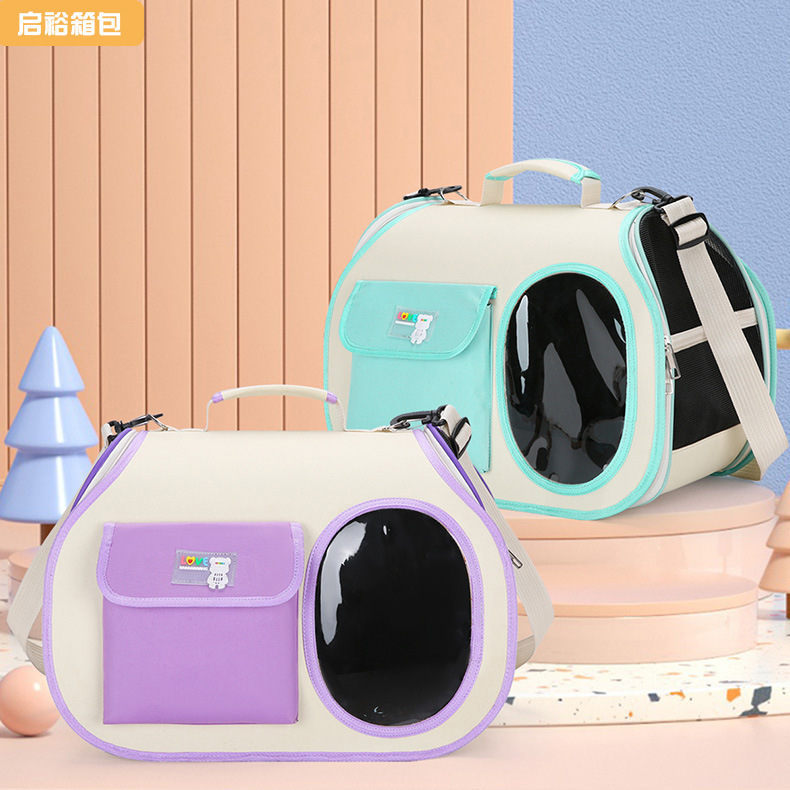 Cat Carrier Space Capsule Portable Cat Backpack Cross-Border New Large-Capacity Car-Mounted Single-Shoulder Crossbody Pet Travel Bag