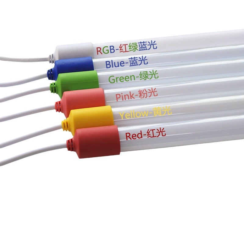 Tubo LED T8 de color, 1.2 m, resistente al agua, ideal para exteriores, decoraciones o escaparates