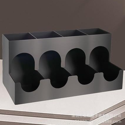 Desktop capsule coffee organizer with multiple compartments, coffee display box, coffee shop bar counter capsule storage box