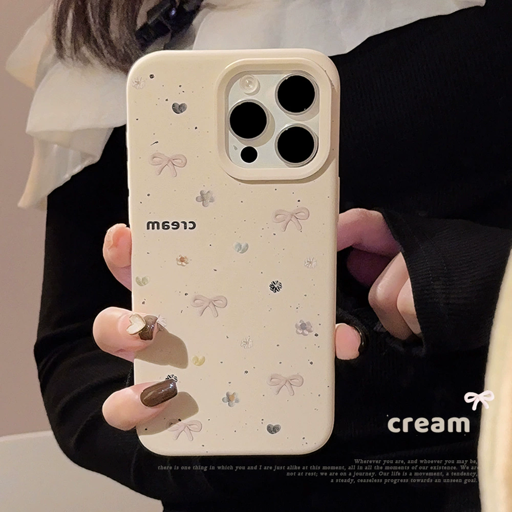 Чехол для телефона Apple, совместим с iPhone 11–16, силиконовый с бантиком, защита от падений