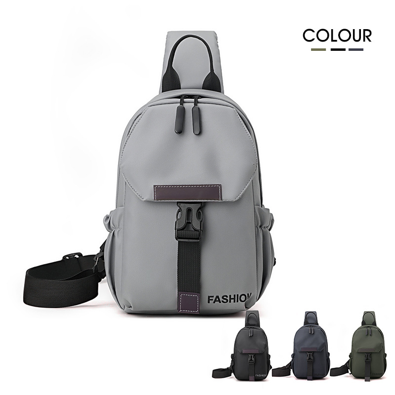 Bolso de pecho diagonal para hombre al por mayor Bolso de hombro de tendencia de viaje de ocio Mochila de gran capacidad para hombre de negocios Mochila impermeable