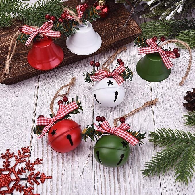 Cross-Border Christmas Bell Ornaments with Rope Christmas Tree Decorations Party Scene Layout Window Small Pendants