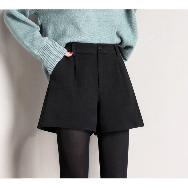 Shorts for Women, Autumn and Winter 2025 Outer Wear, Winter 2025 New Popular Woolen Loose High-Waisted Wide-Leg A-Line Boot Pants Shorts for Women, Autumn and Winter 2025 Outer Wear, Winter 2025 New Popular Woolen Loose High-Waisted Wide-Leg A-Line Boot Pants