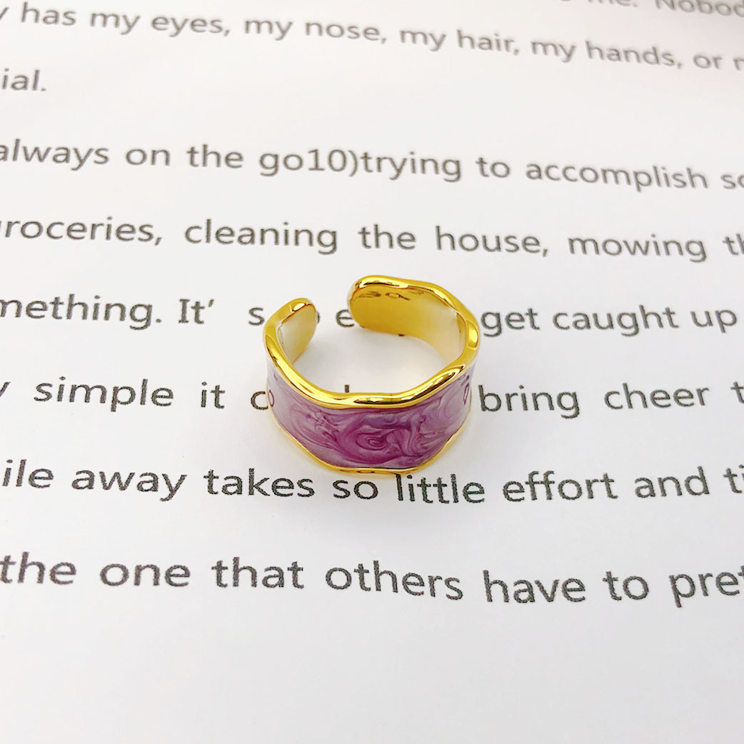 Fashion Irregular Copper Plating Rings 1 Piece