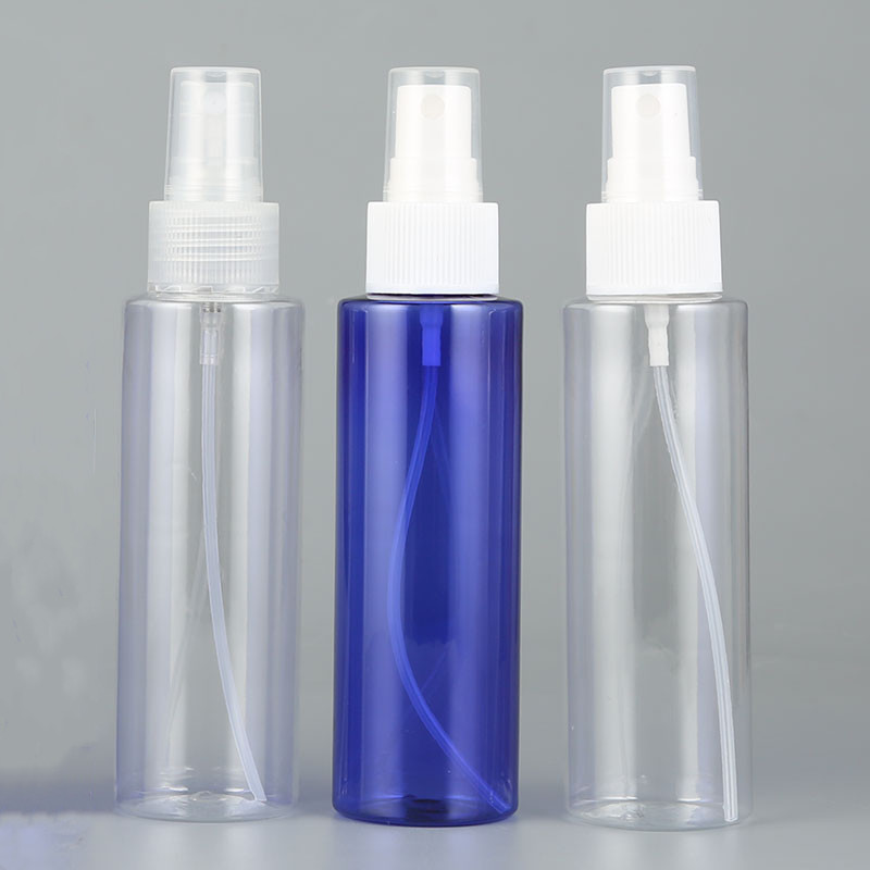 20口厂家100ml毫升平肩透明塑料PET喷雾分装瓶消毒液水剂小喷壶