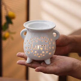 【厂家直销】陶瓷香薰炉室内蜡烛香薰灯复古家用香熏炉卧室精油灯