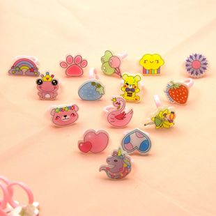 New fruit children's ring cartoon cute small ring biscuit cake series ring mixed jewelry wholesale