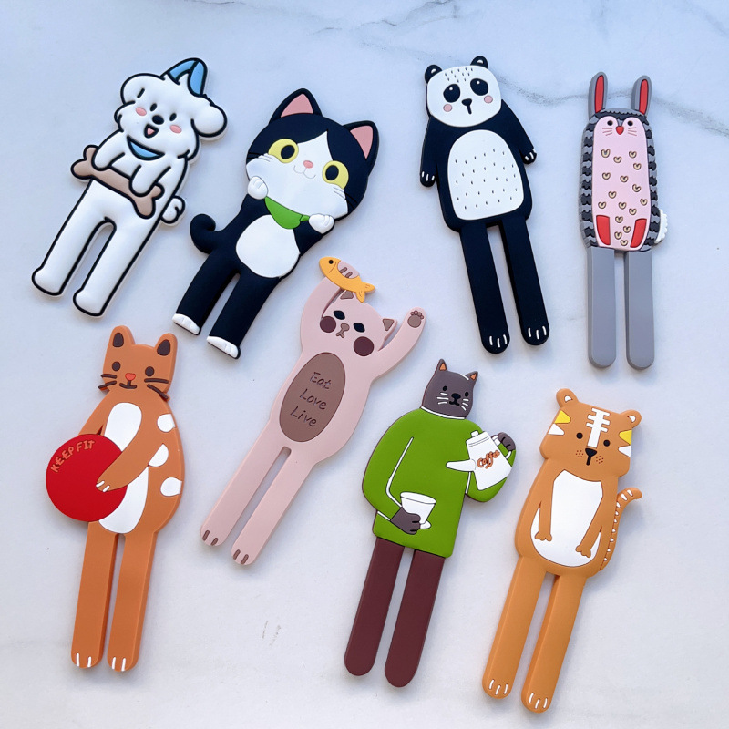Couple Long-Legged Cat Silicone Stand Cartoon 3D Phone Stand Self-Adhesive Desktop Sticky Stand Wholesale Couple Long-Legged Cat Silicone Stand Cartoon 3D Phone Stand Self-Adhesive Desktop Sticky Stand Wholesale