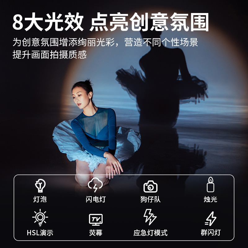 60W手持ちの外撮灯、COBハイパワー補光灯、撮影灯、専門ビデオ撮影、舞台生放送補光灯|undefined