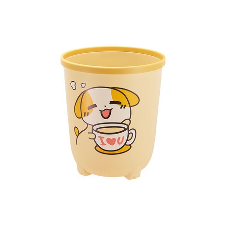 Cartoon Cute Trash Can Home Living Room Creative Bedroom Uncovered Paper Basket Kindergarten Children Small Trash Can Wholesale