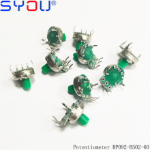 小轴电位器阻值B502-609MM旋转调光调速带开关电位器