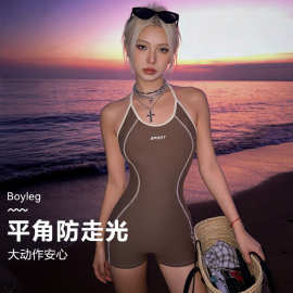 2026新款成人泳衣女连体平角保守专业竞速游泳馆专用训练温泉泳装