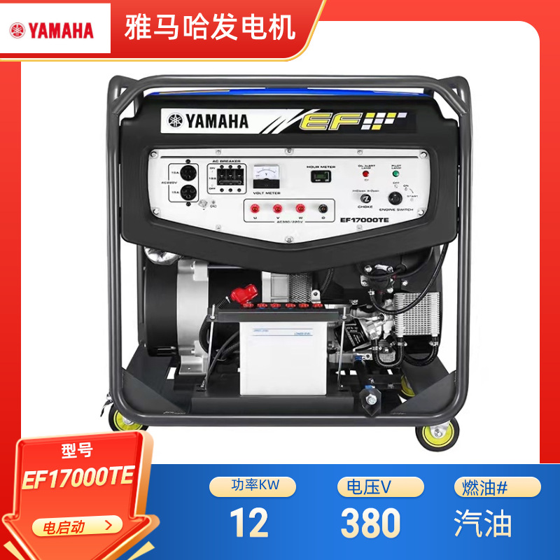 雅马哈三相发电机 4冲程12KVA风冷电启动EF17000TE