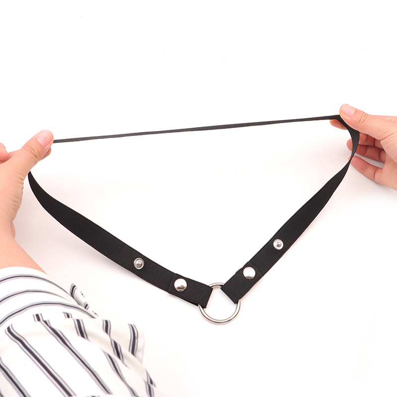 Metal Cb Lock Anti-Slip Adjustable Elastic Band Tool Leather Binding Adult Novelty Accessories Cb Lock Auxiliary Strap
