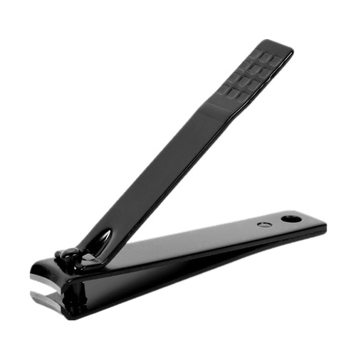 Thickened Stainless Steel Large Size Nail Clipper Adult Nail Cleaning Knife Slant Tip Nail Scissors Black Painted Nail Cutter