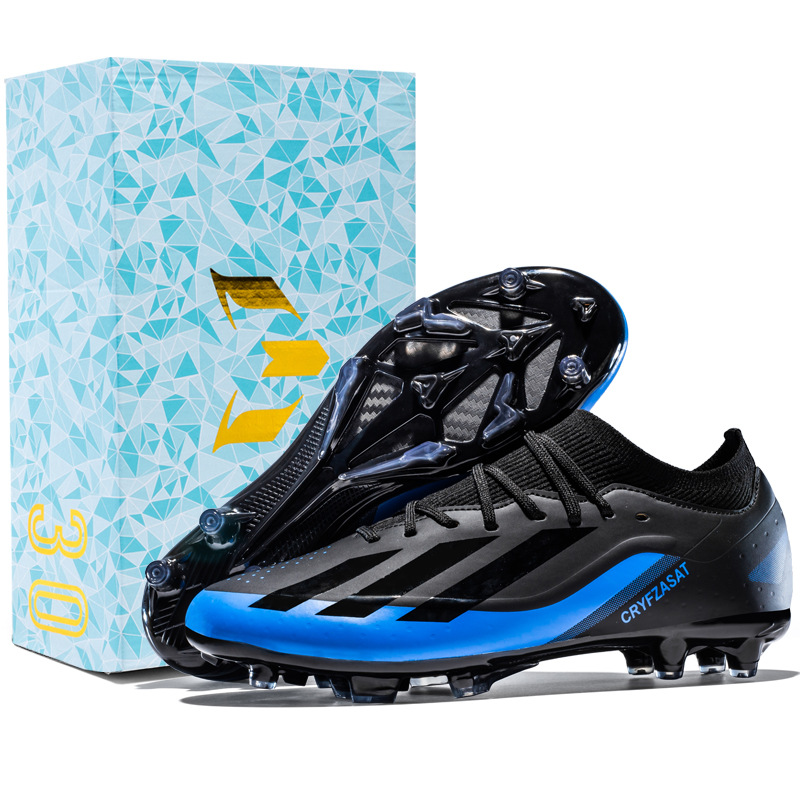 Zapatos de fútbol transfronterizos, clavos rotos para hombre, hierba humana AG, clavos largos, zapatos de entrenamiento TF para adultos, zapatos cortos para niños y estudiantes, zapatos Jinjiang al por mayor