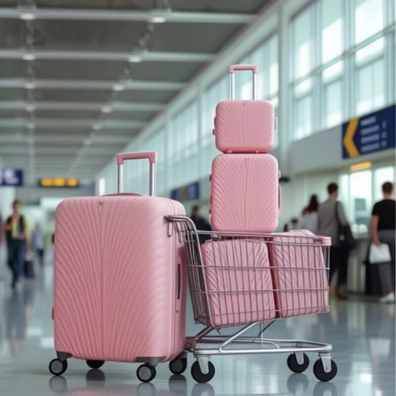 Pp Five-Piece Suitcase Export 28inch Suitcase 20inch Boarding Case Removable Wheels Large Size Box Business