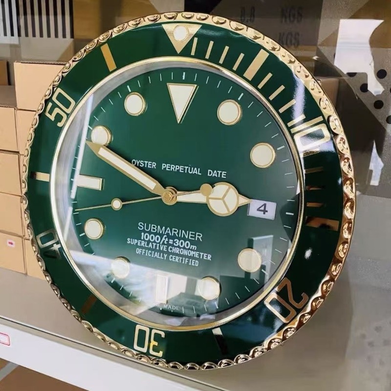 一件起批金属不锈钢夜光客厅挂钟GMT静音钟表专供出口Wall clock|undefined