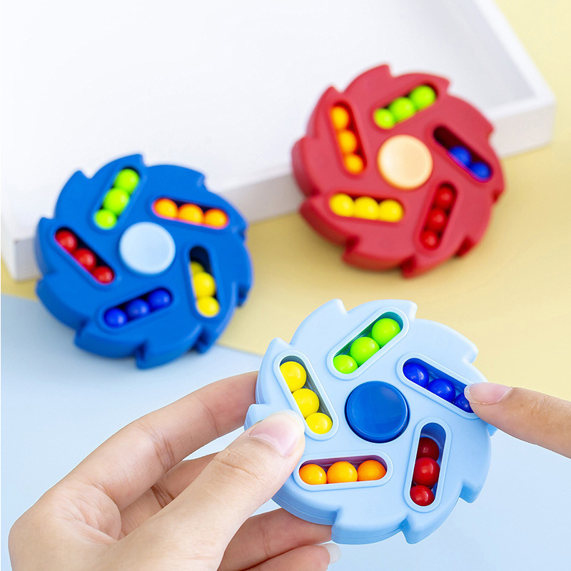 double-sided intellectual rotating Rubik's cube for finger