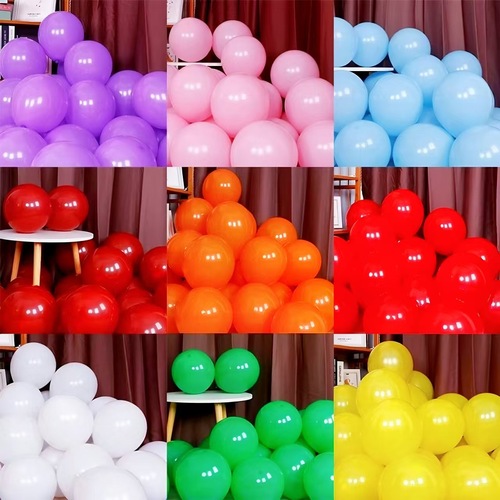 5-inch and 10-inch confetti balloons, thick candy-colored round filled ball-in-ball cute balloons