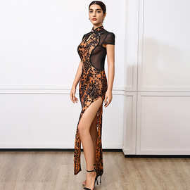 新品新中式改良旗袍连衣裙女夏季开叉收腰中长款包臀裙子款式多样