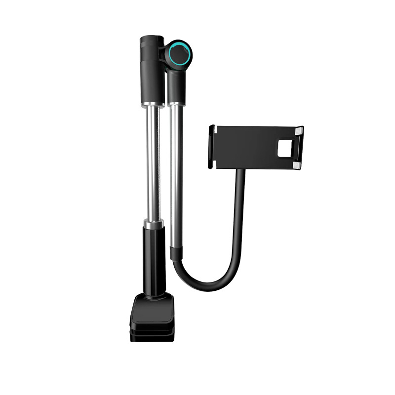Soporte plegable de brazo articulado universal 360° para teléfono/tableta, giratorio, para cocina u oficina