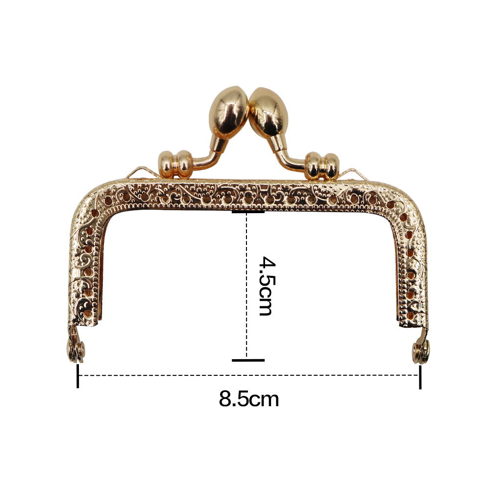 8.5CM relieve cuadrado cabeza de brotes cabeza de brotes oro 10.5CM relieve cuadrado