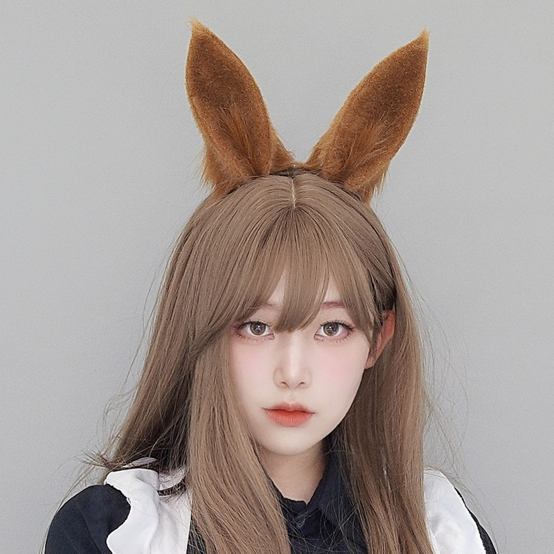 모모 말 귀 머리 장식 동해 제황 코스프레 마랑 만전 머리 장식 도구 모조