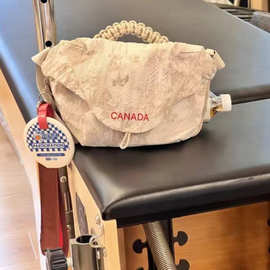 2025新款小众印花手提包腰包时尚休闲单肩包运动健