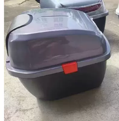 box backrest changed to anti-shake double – Motorcycle trunk - volcanic-purple-medium