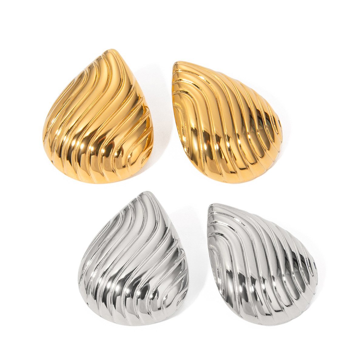 brand fashionable trend universal earrings stainless steel…