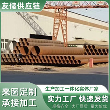 友储双面铁管埋弧焊螺旋钢管大口径厚壁防腐Q235钢制焊接