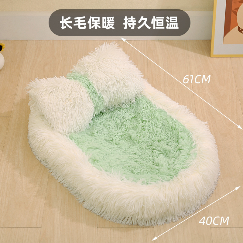 Almohada verde mariposa (61cm * 40cm)