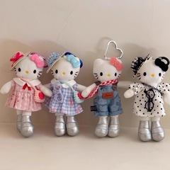 かわいい小さな香りの長い脚キティペンダント人形クリエイティブバッグ小さなペンダントぬいぐるみキーホルダーギフト