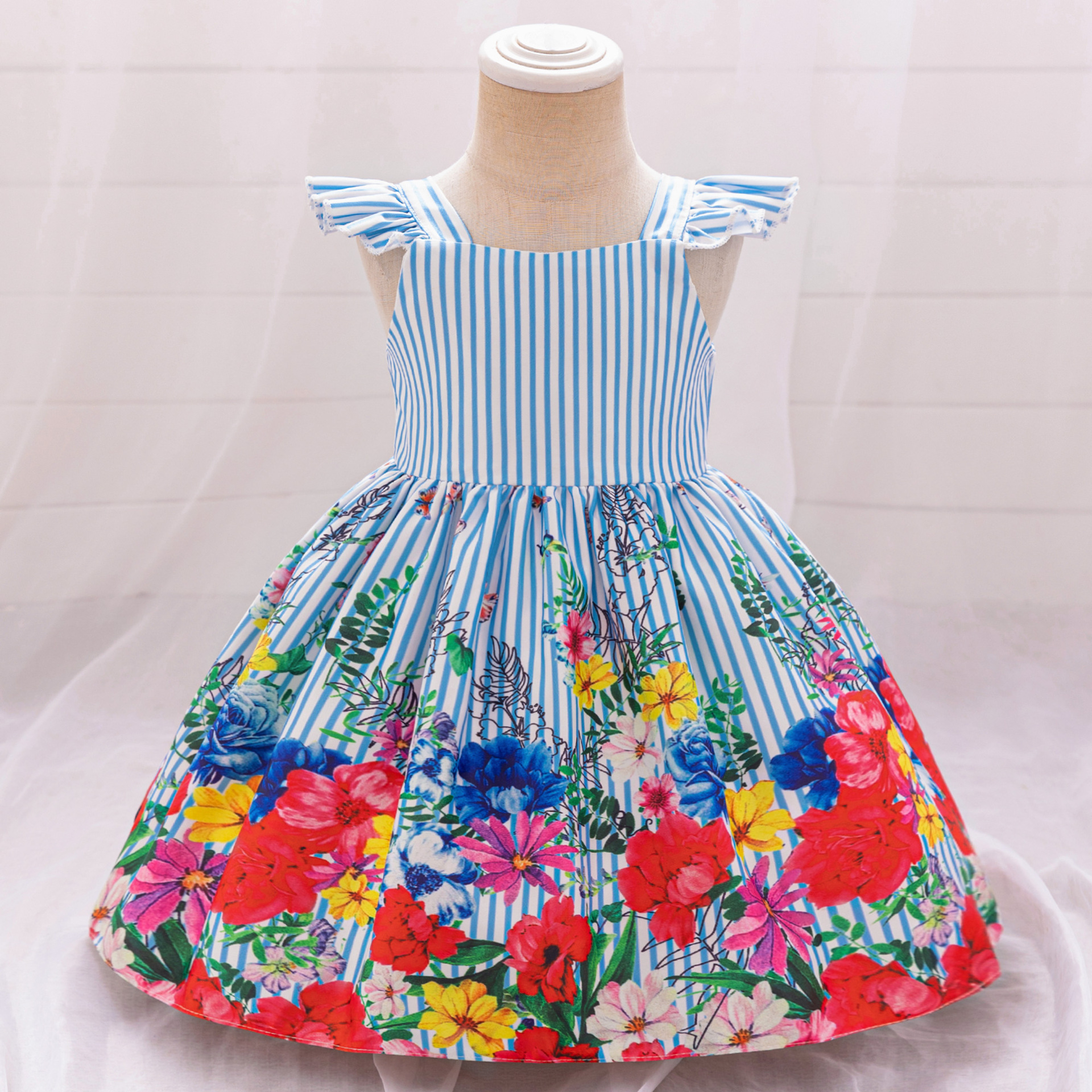 Bebés bebés aniversario vestido vestido princesa vestido vestido