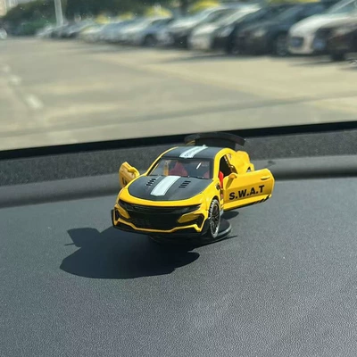 Car drift pendulum 1:36 metal sports car model turning tail flick car center console bumblebee decoration