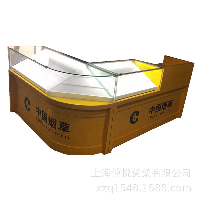 烟柜烟草展示柜玻璃柜台香烟柜超市便利店收银台组合烟酒柜一体